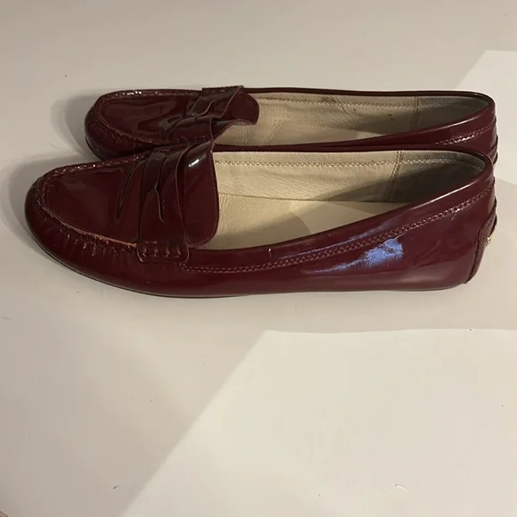 Michael Kors Red Patent leather loafers women’s size 11 - Picture 5 of 5